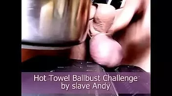Redare Provocare cu prosop cald de către sclavul Andy