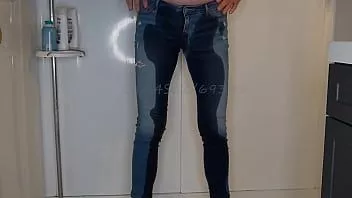 Play Man pees in pants and tights (5 different) w bonus cumshot