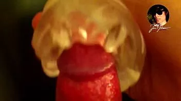 play Close-up pov on glans penis while jerking off edging with fleshlight quickshot vantage until cumming, moaning, washing